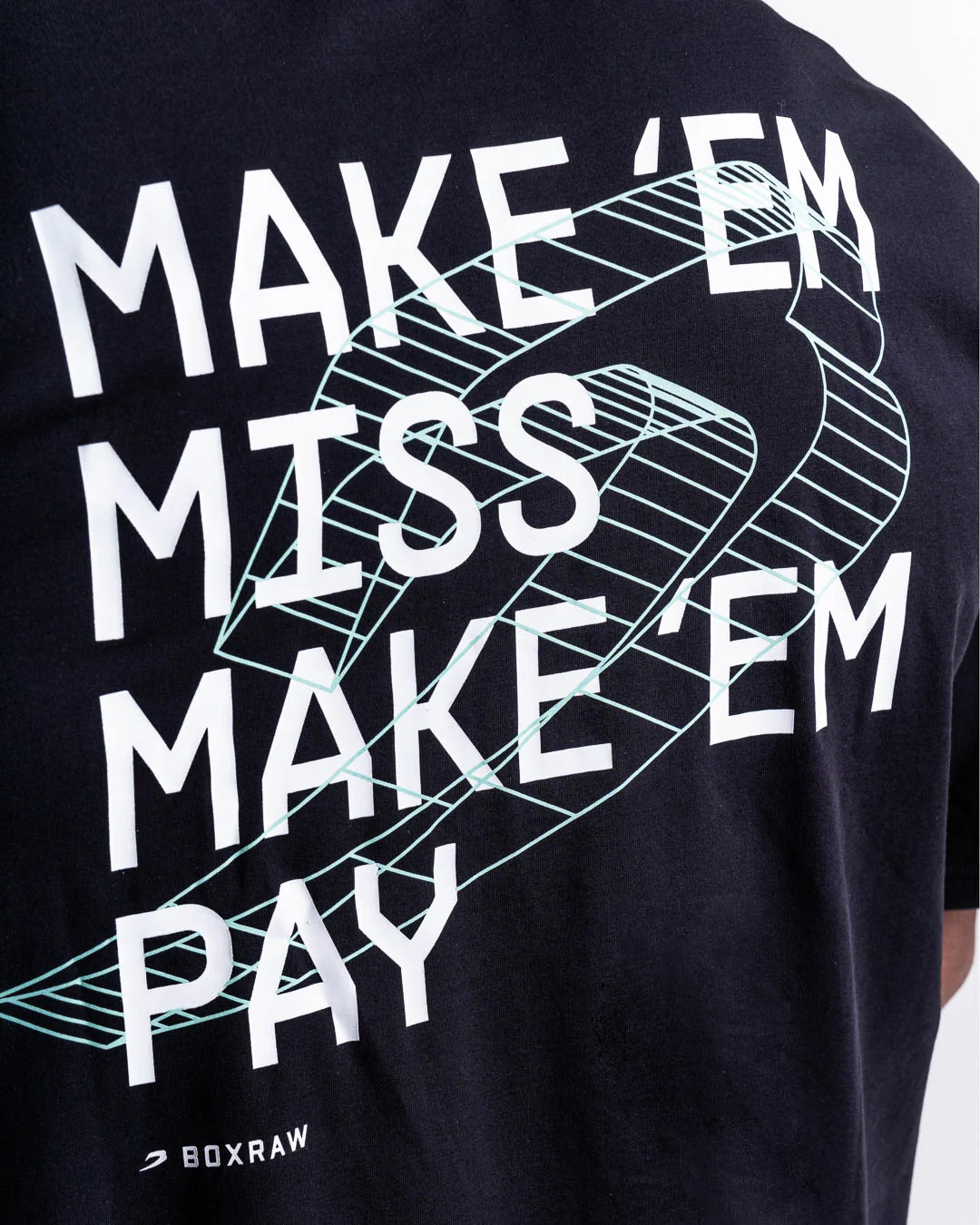 Make 'Em Miss Oversized T-Shirt - Black - Image 9