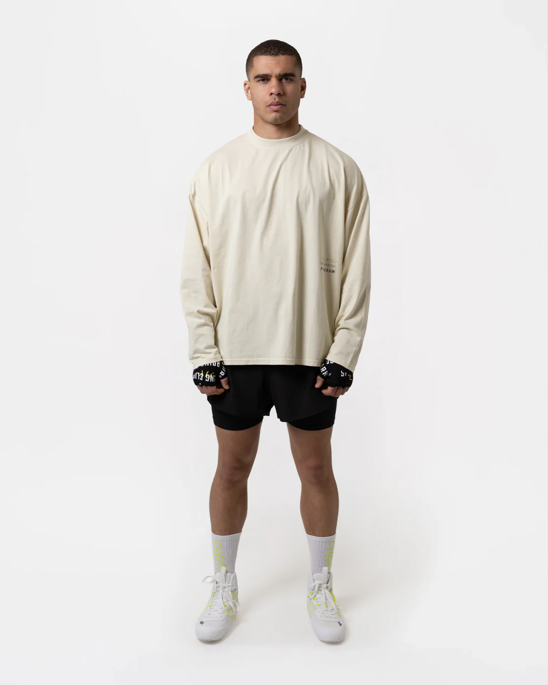 Nakatani x Sparring Club Long Sleeve T-Shirt - Washed Beige - Image 2