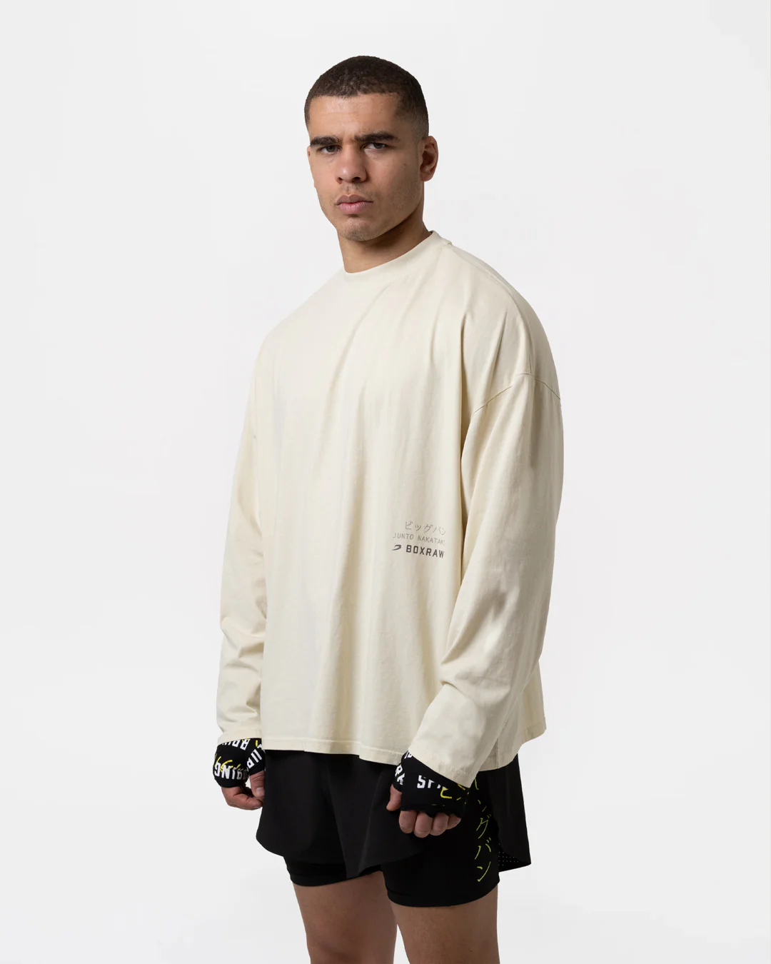 Nakatani x Sparring Club Long Sleeve T-Shirt - Washed Beige - Image 4