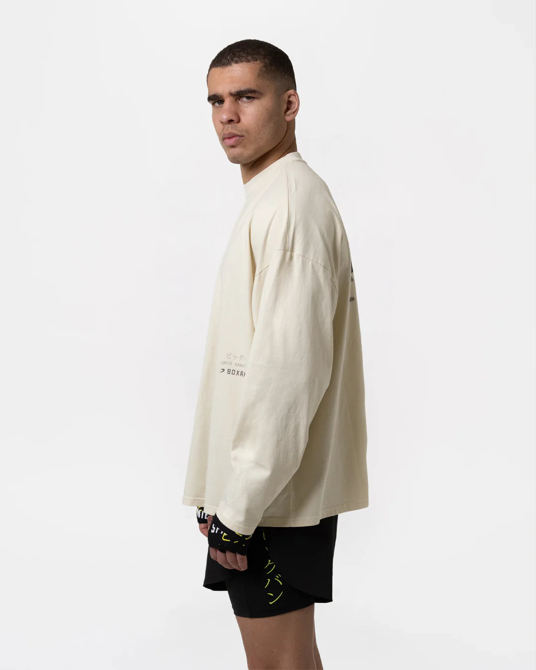 Nakatani x Sparring Club Long Sleeve T-Shirt - Washed Beige - Image 6