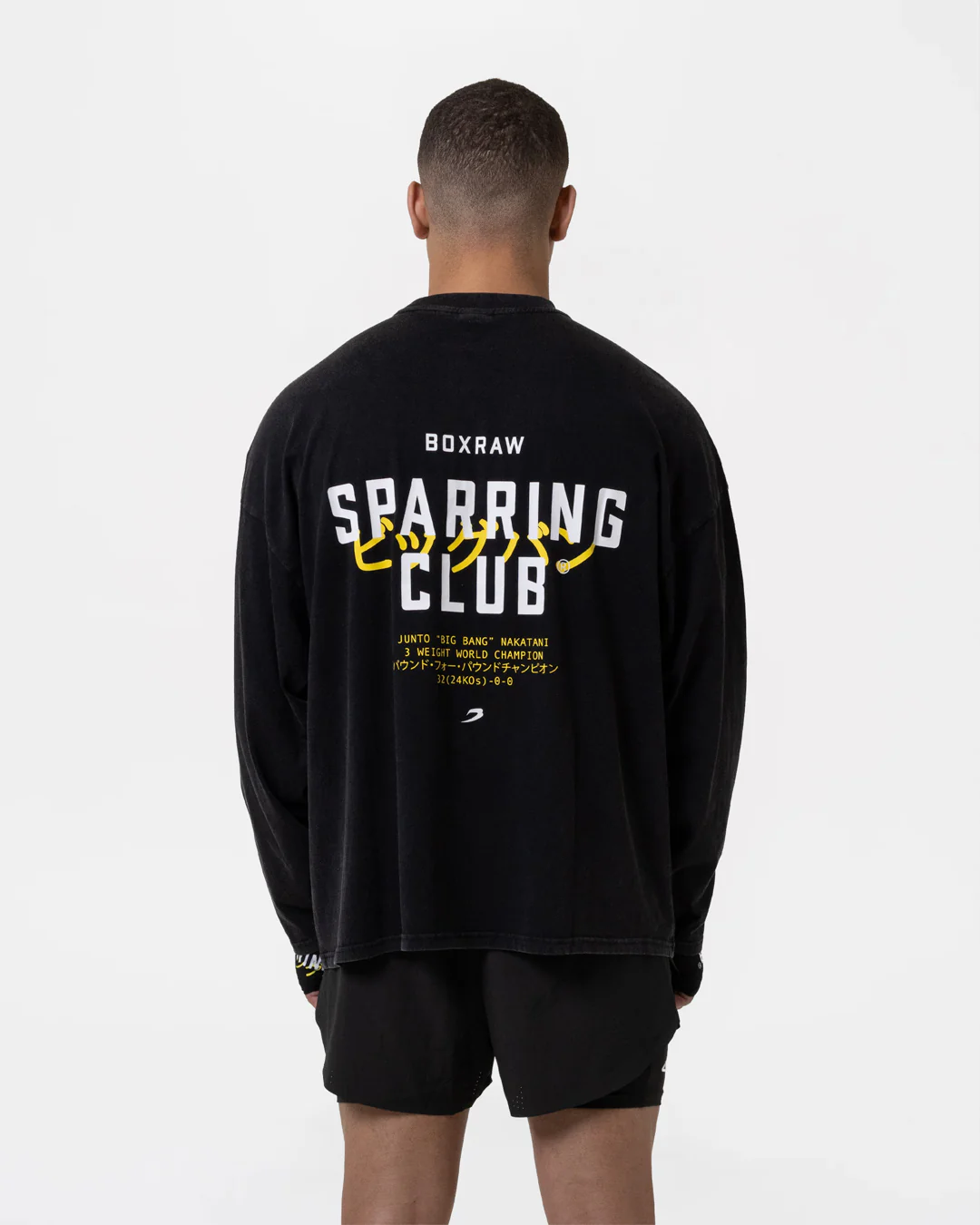 Nakatani x Sparring Club Long Sleeve T-Shirt - Washed Black - Image 8