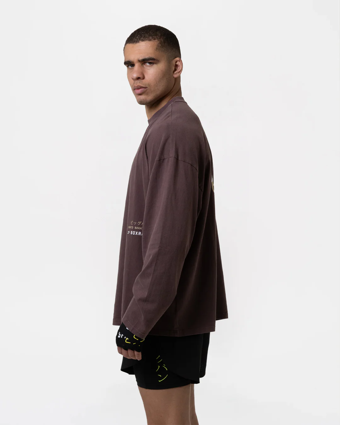 Nakatani x Sparring Club Long Sleeve T-Shirt - Washed Brown - Image 7