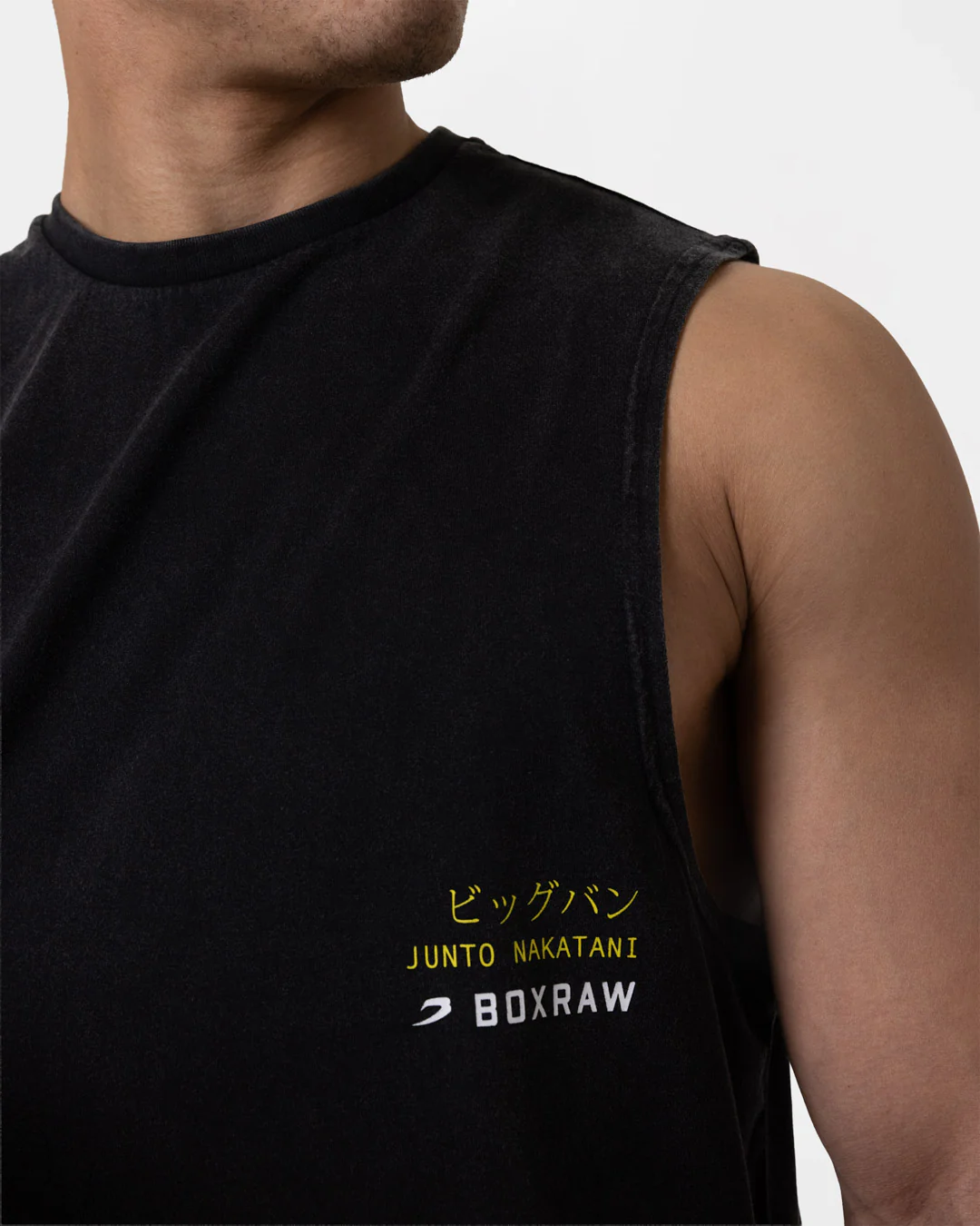 Nakatani x Sparring Club Muscle Tank - Washed Black - Image 11