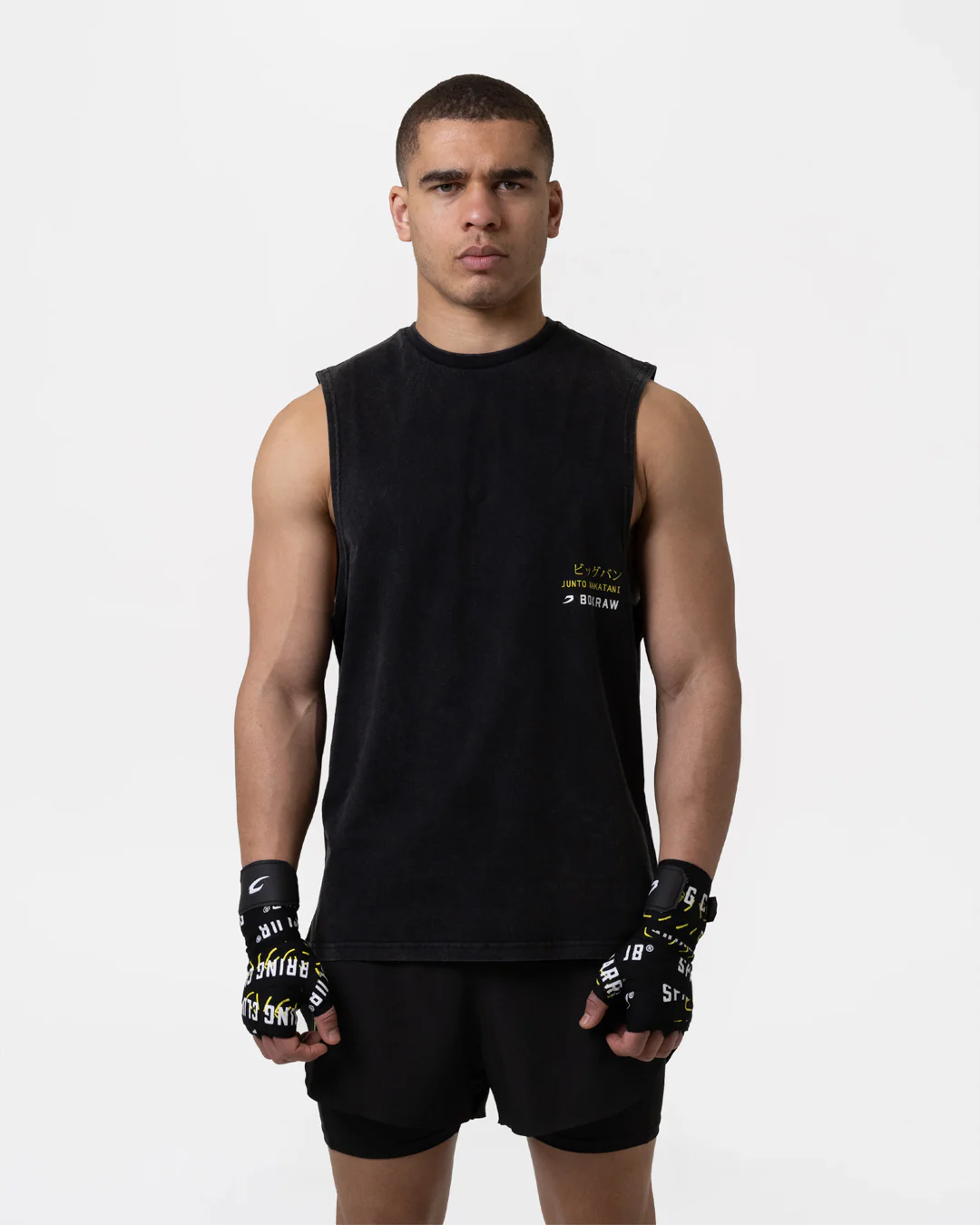 Nakatani x Sparring Club Muscle Tank - Washed Black - Image 4