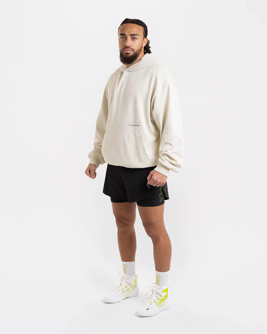 Nakatani x Sparring Club Oversized Hoodie - Washed Beige - Image 2