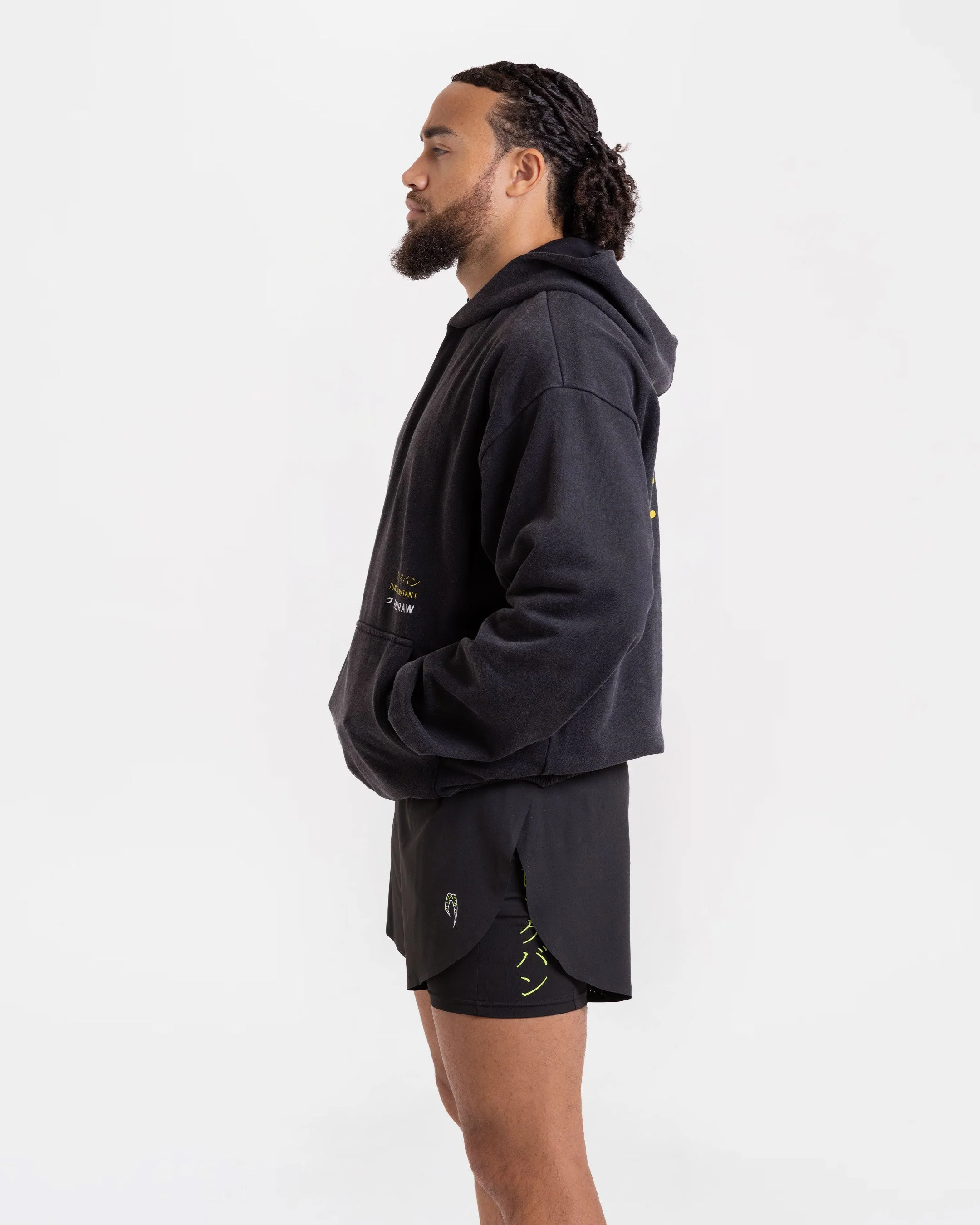 Nakatani x Sparring Club Oversized Hoodie - Washed Black - Image 5