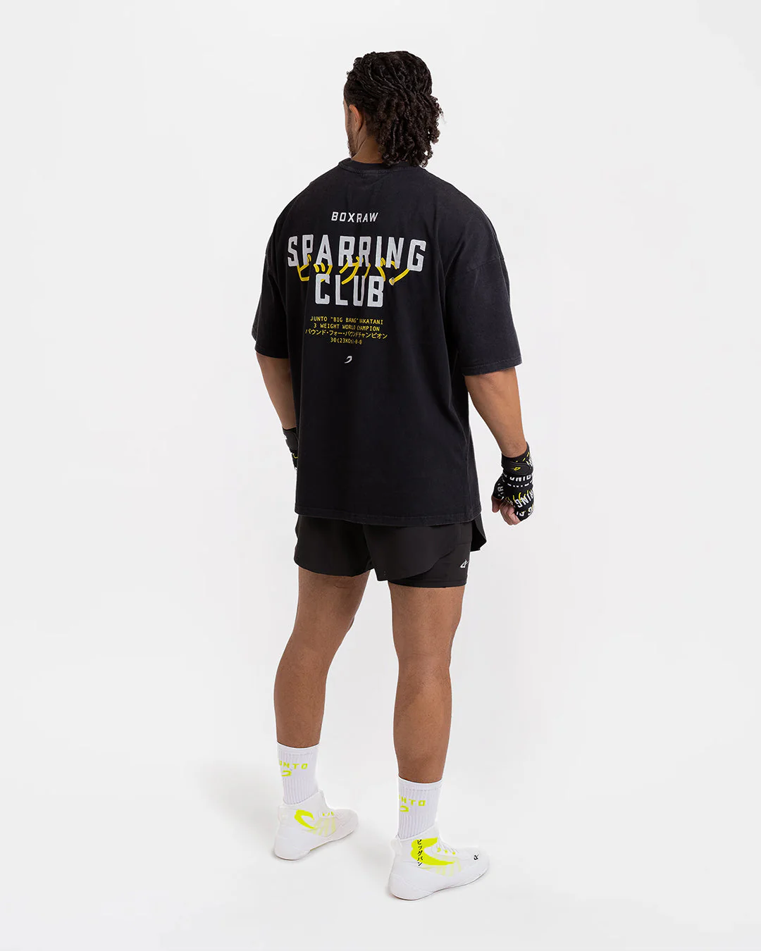 Nakatani x Sparring Club Oversized T-Shirt - Washed Black - Image 11