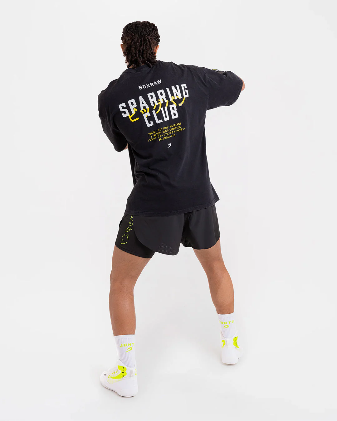 Nakatani x Sparring Club Oversized T-Shirt - Washed Black - Image 5
