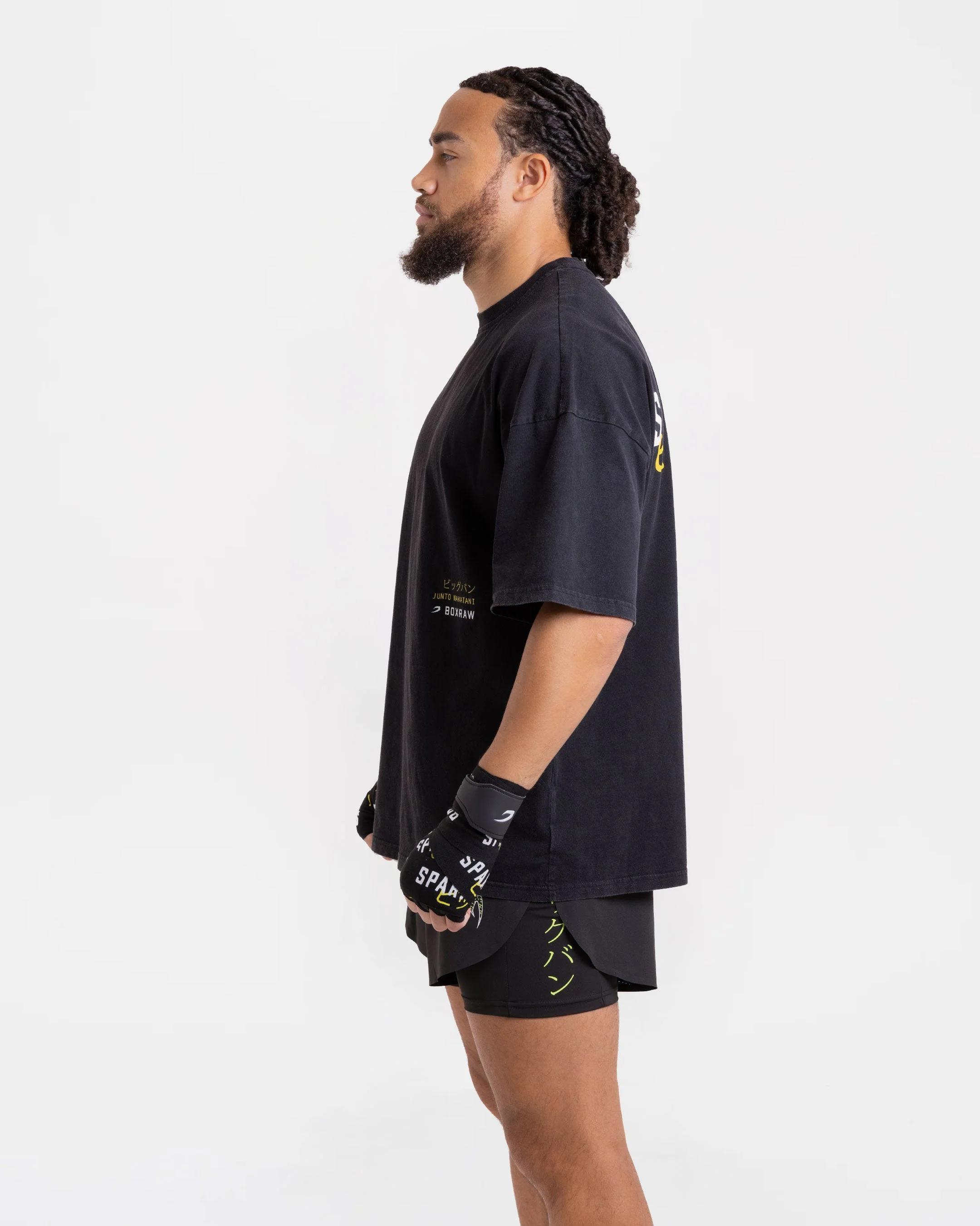 Nakatani x Sparring Club Oversized T-Shirt - Washed Black - Image 8
