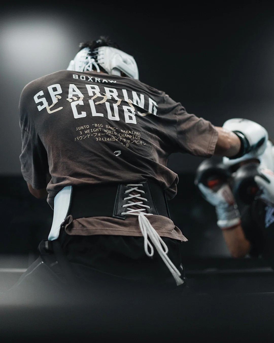 Nakatani x Sparring Club Oversized T-Shirt - Washed Brown - Image 3