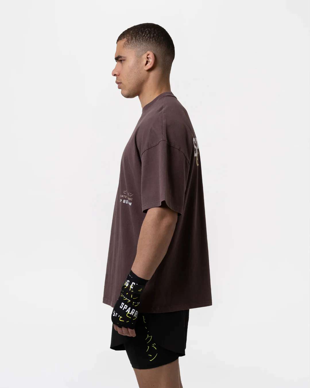 Nakatani x Sparring Club Oversized T-Shirt - Washed Brown - Image 7