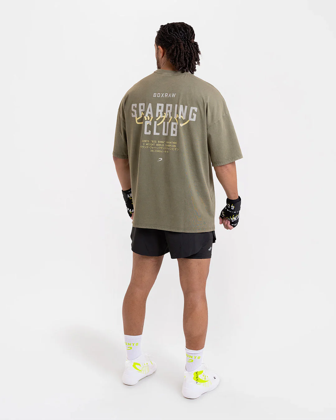 Nakatani x Sparring Club Oversized T-Shirt - Washed Olive - Image 10