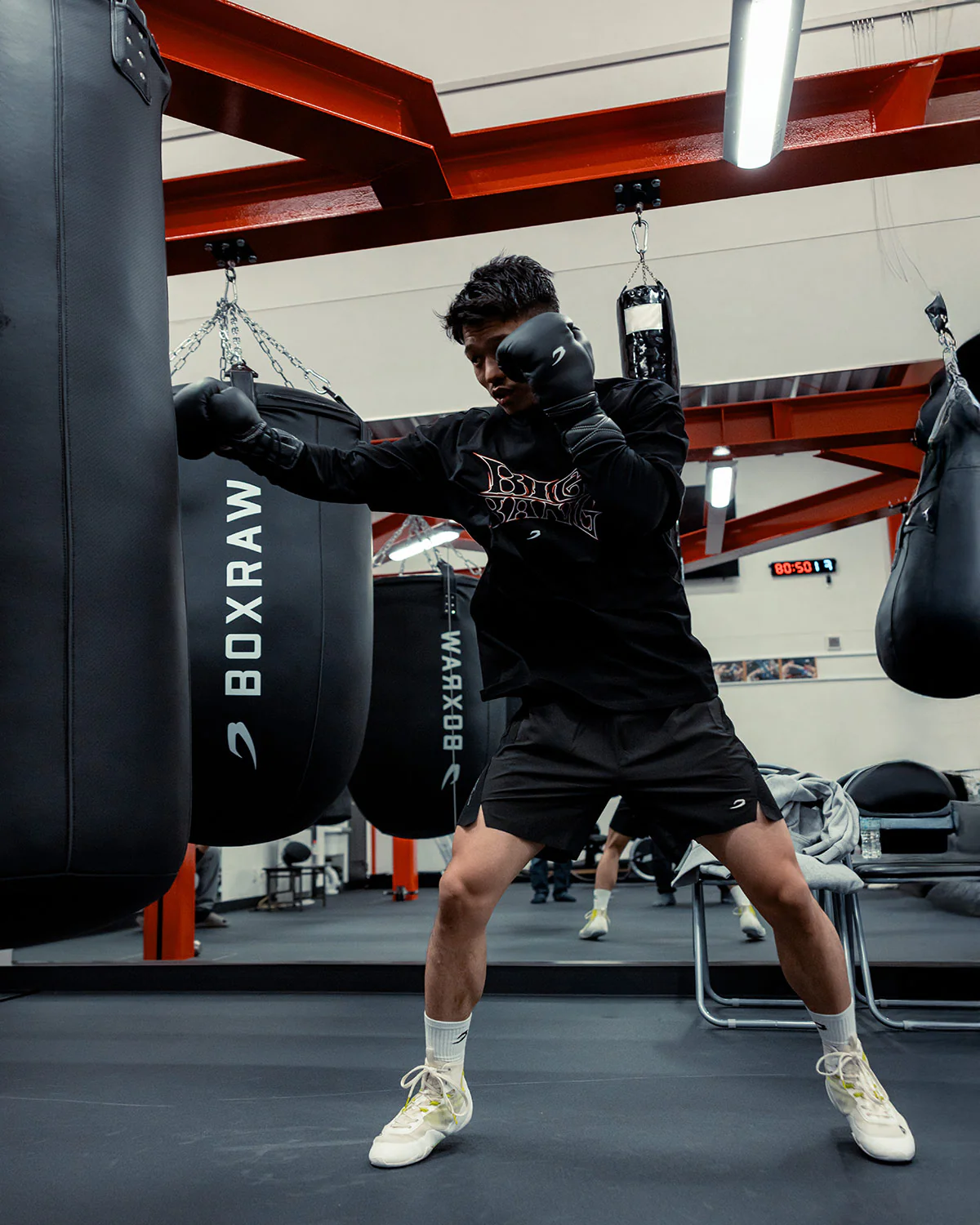 Nakatani x BOXRAW Big Bang Oversized Hoodie - Black - Image 3