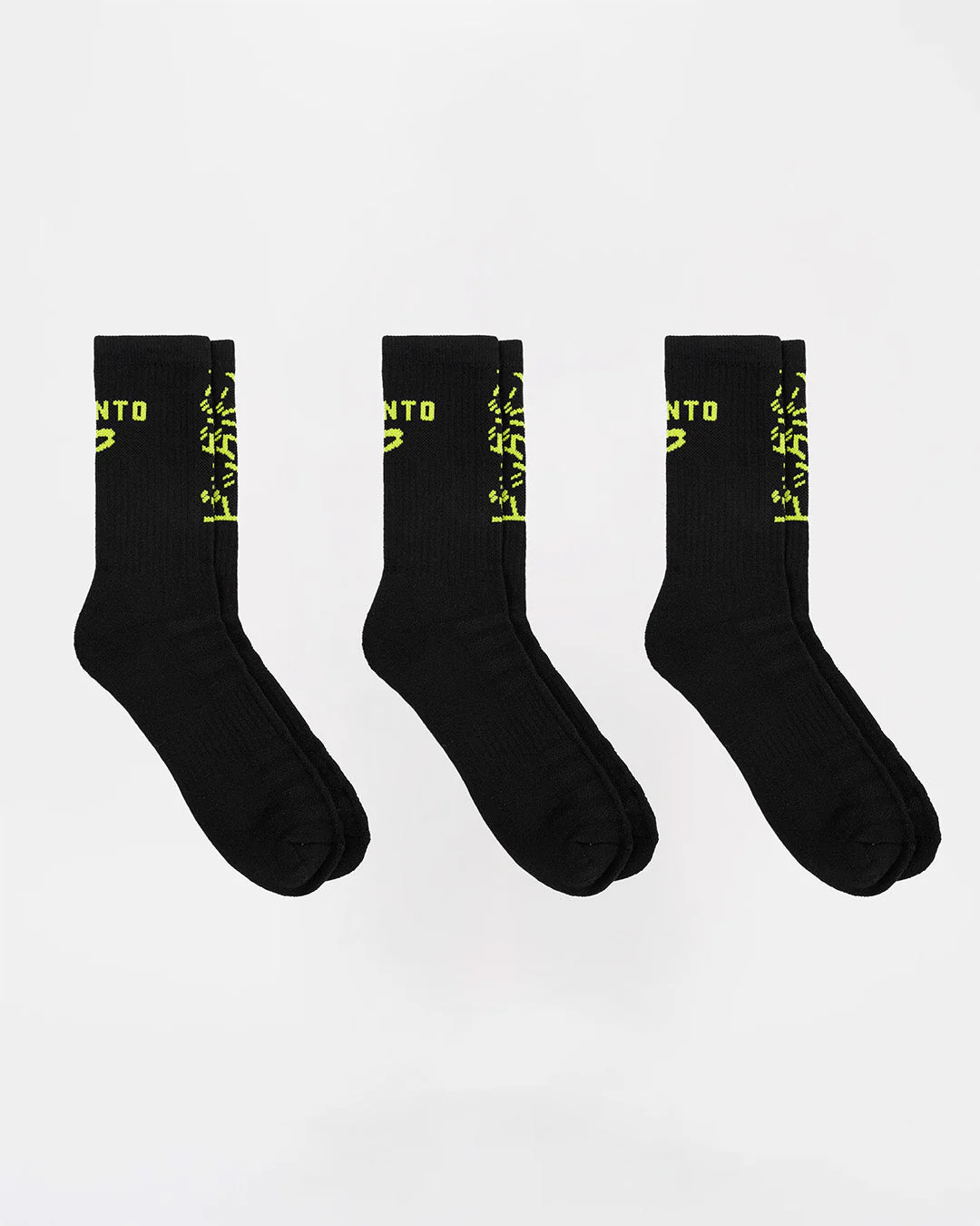 Nakatani x BOXRAW Crew Socks (3 Pairs) - Black - Image 6