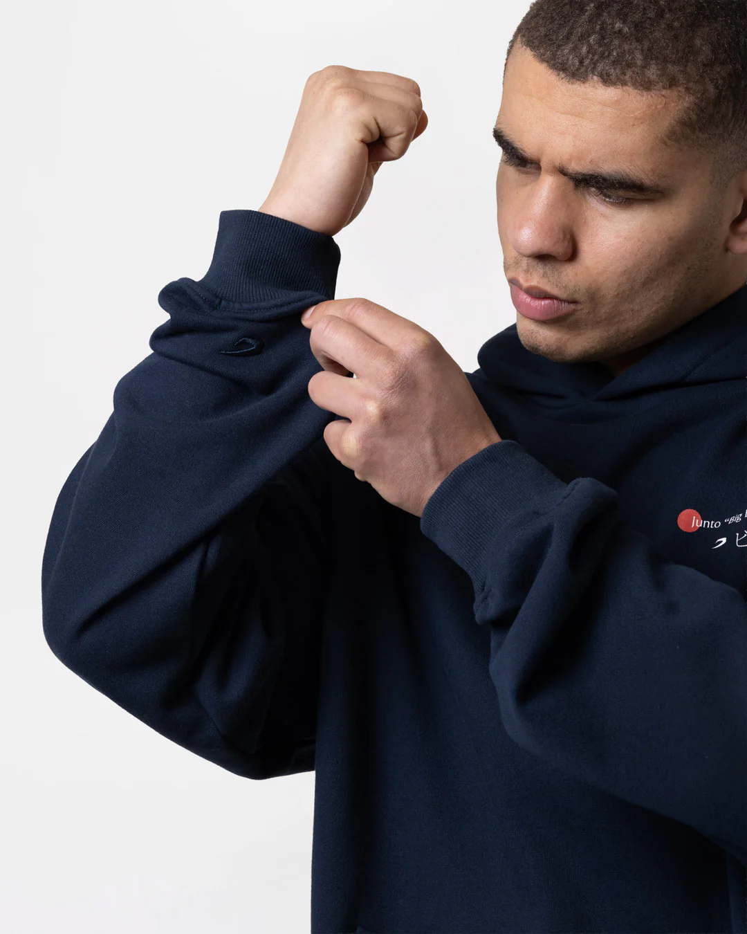 Nakatani x BOXRAW Oversized Hoodie - Navy - Image 12