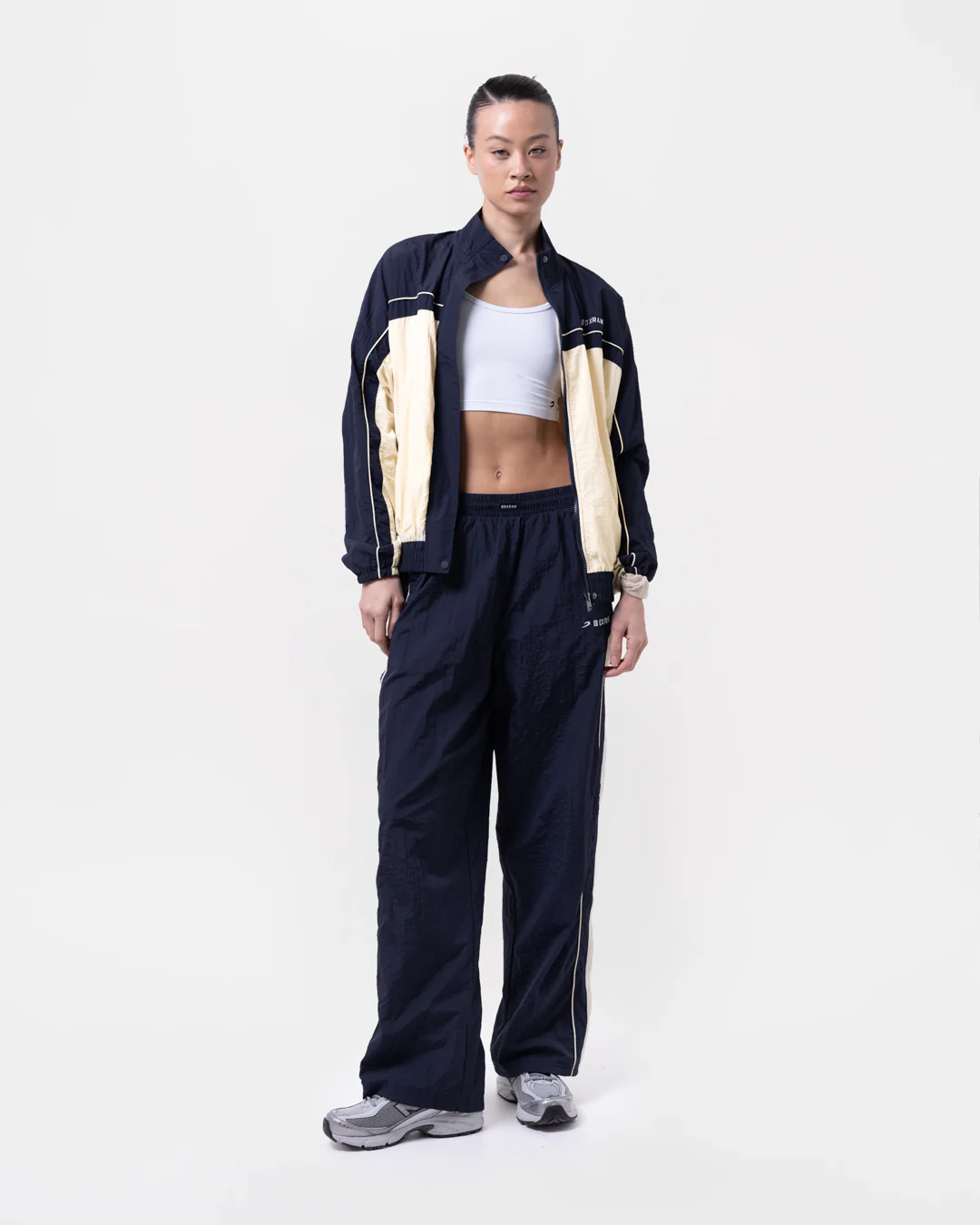 Nell Track Jacket - Navy/Cream - Image 2