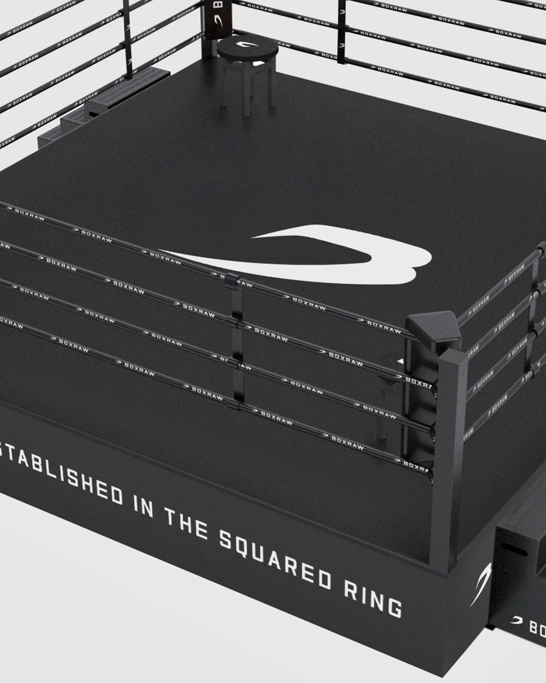BOXRAW Boxing Ring Canvas & Dressing - Black/Classic - Image 2