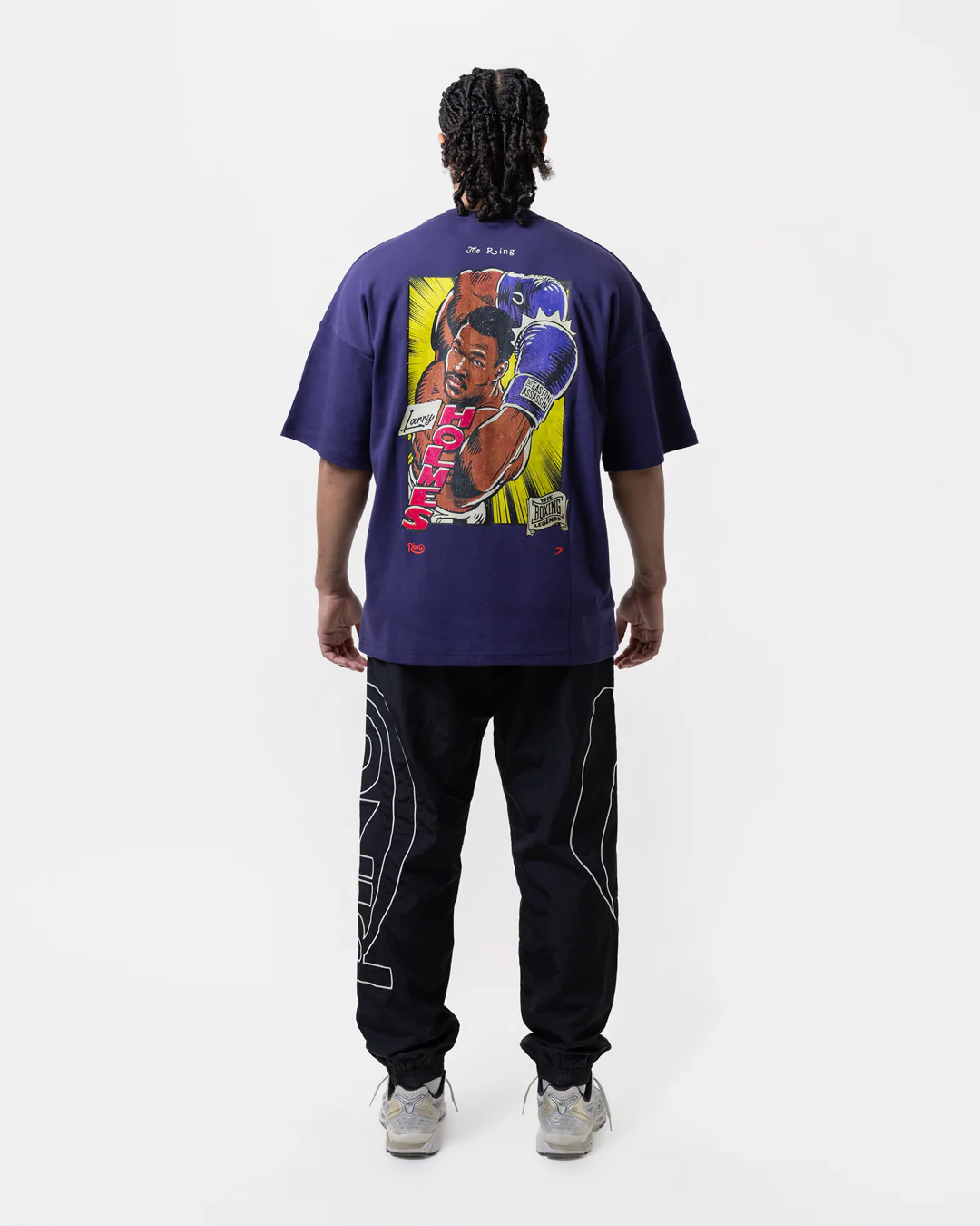 Ring x BOXRAW Larry Holmes Oversized T-Shirt - Midnight Purple - Image 4