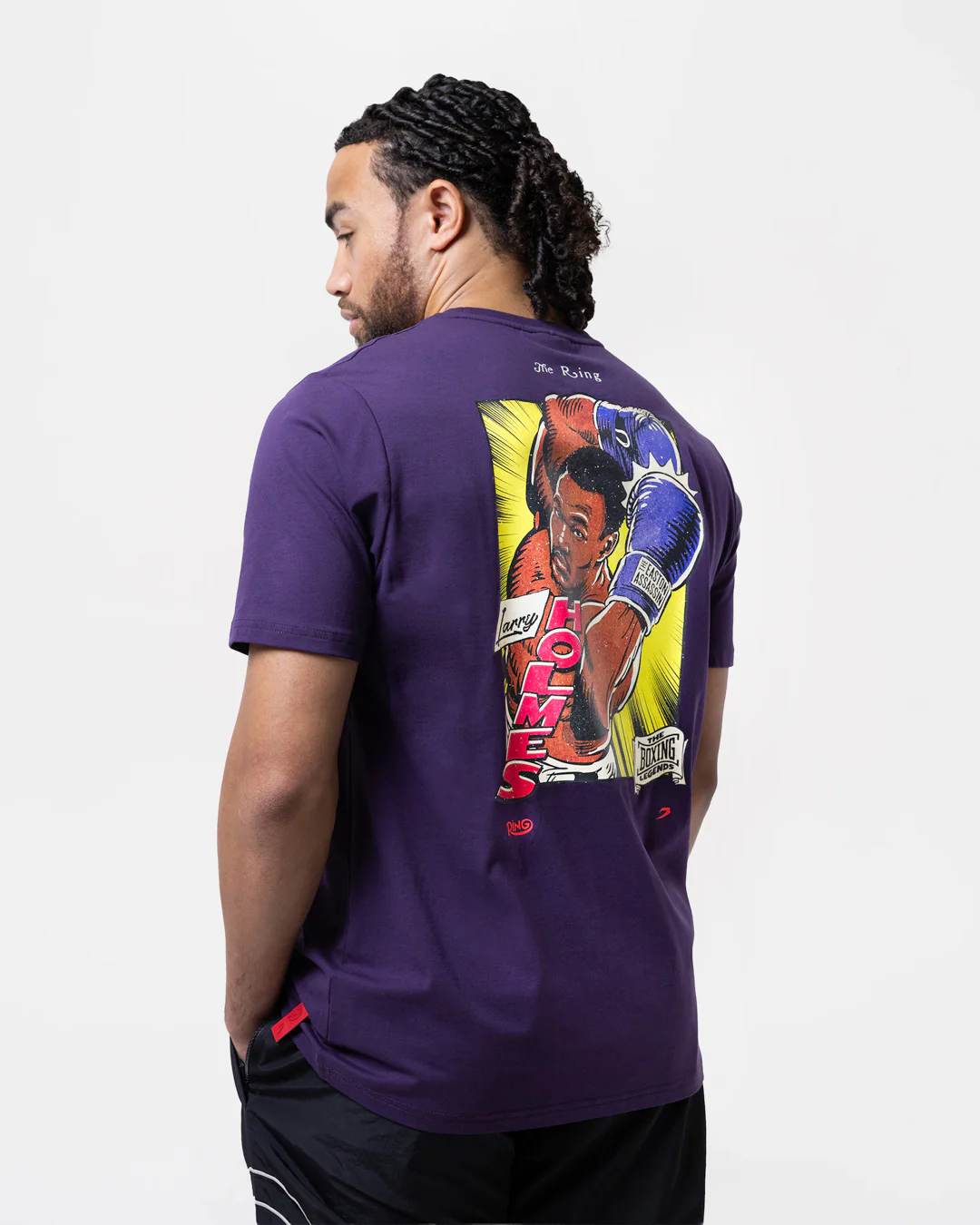 Ring x BOXRAW Larry Holmes T-Shirt - Royal Purple - Image 4