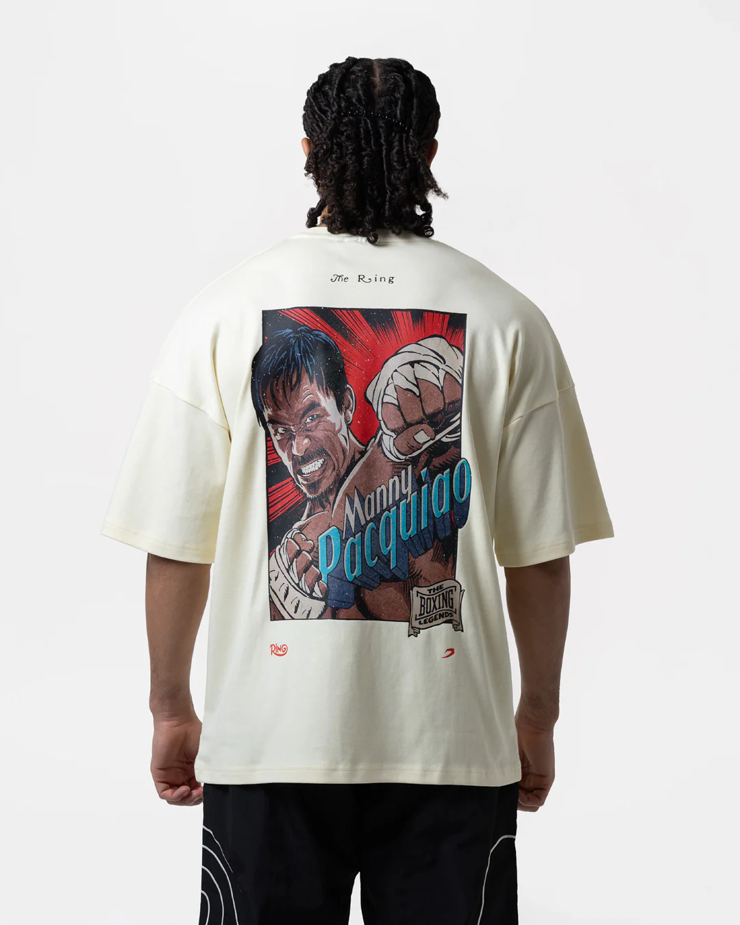 Ring x BOXRAW Manny Pacquiao Oversized T-Shirt - Stone Beige - Image 5