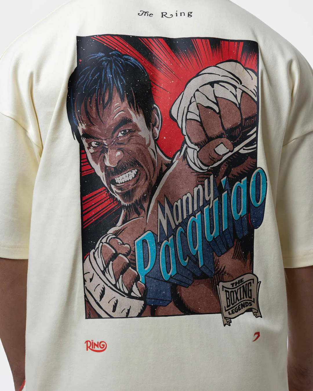 Ring x BOXRAW Manny Pacquiao Oversized T-Shirt - Stone Beige - Image 7