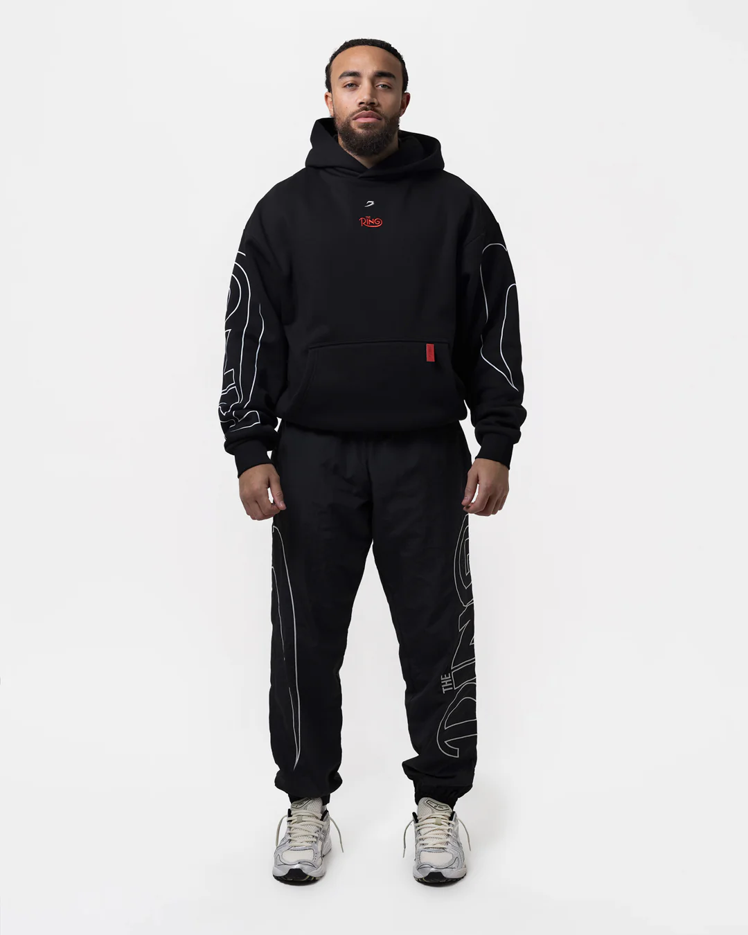 Ring x BOXRAW Oversized Hoodie - Black - Image 2
