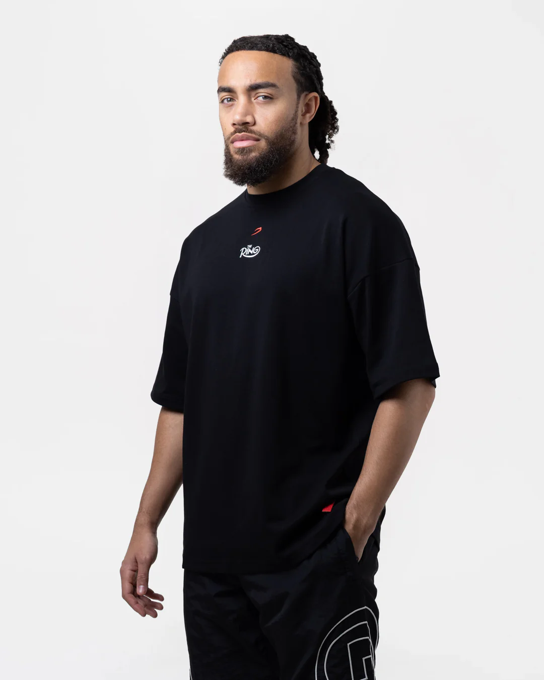 Ring x BOXRAW Riddick Bowe Oversized T-Shirt - Black - Image 4