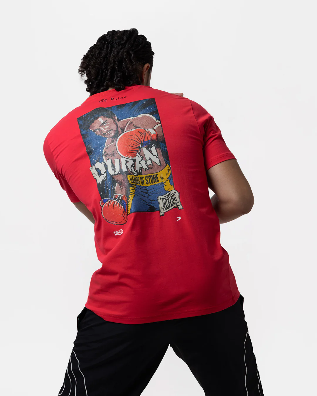 Ring x BOXRAW Roberto Duran T-Shirt - Cherry Red - Image 5