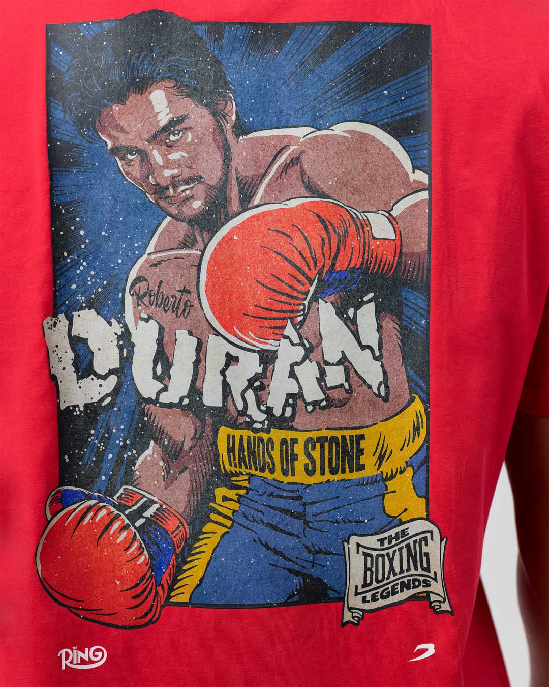 Ring x BOXRAW Roberto Duran T-Shirt - Cherry Red - Image 8