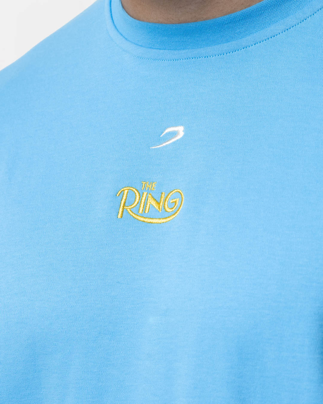 Ring x BOXRAW Roy Jones Jr Oversized T-Shirt - Sky Blue - Image 5