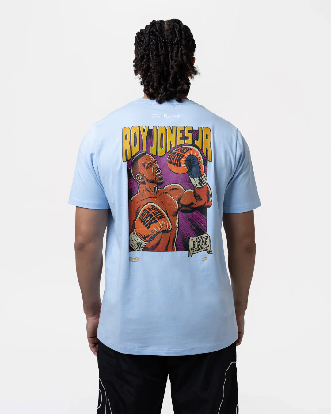Ring x BOXRAW Roy Jones Jr T-Shirt - Baby Blue - Image 4