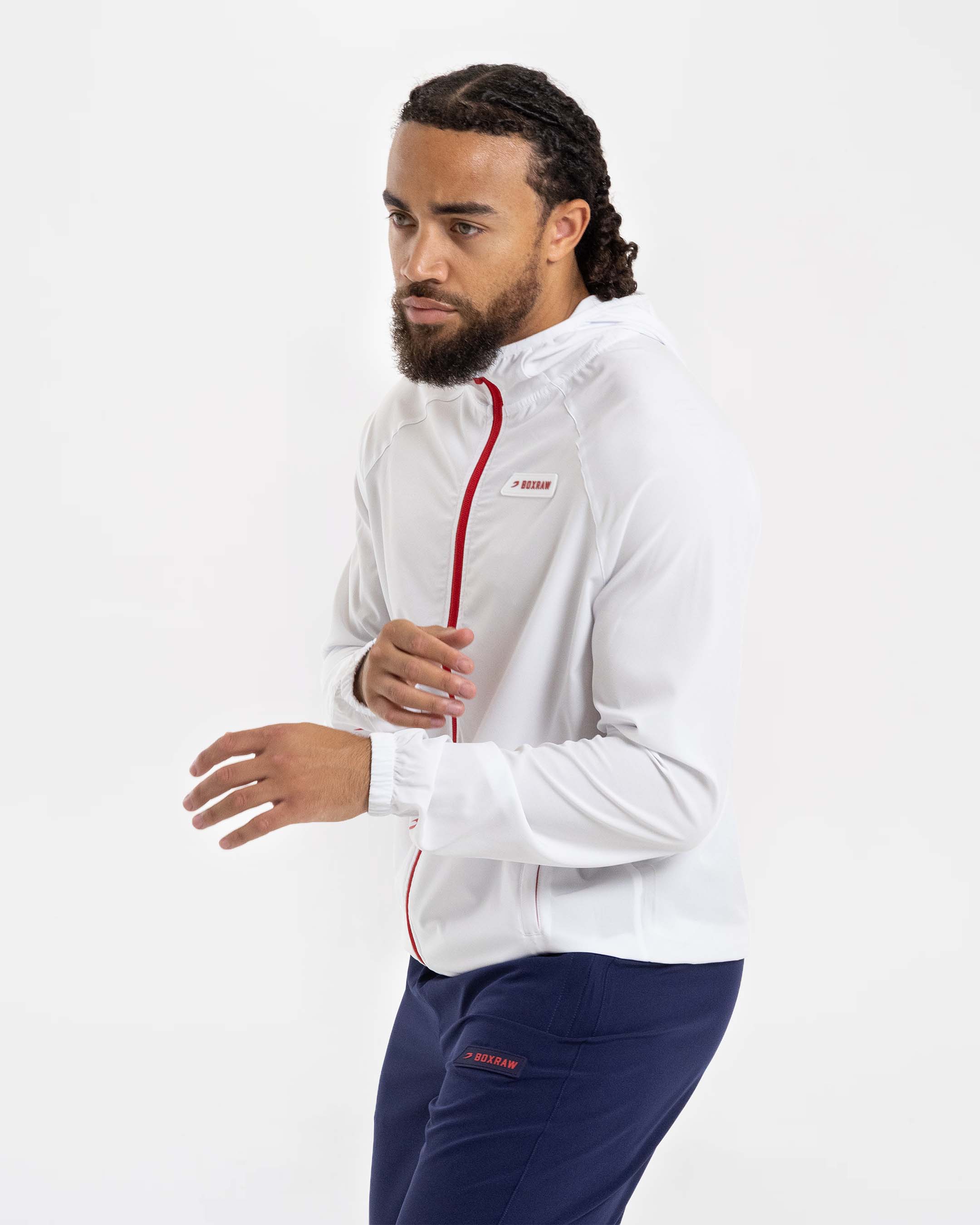 Robinson Training Jacket - White - Image 4