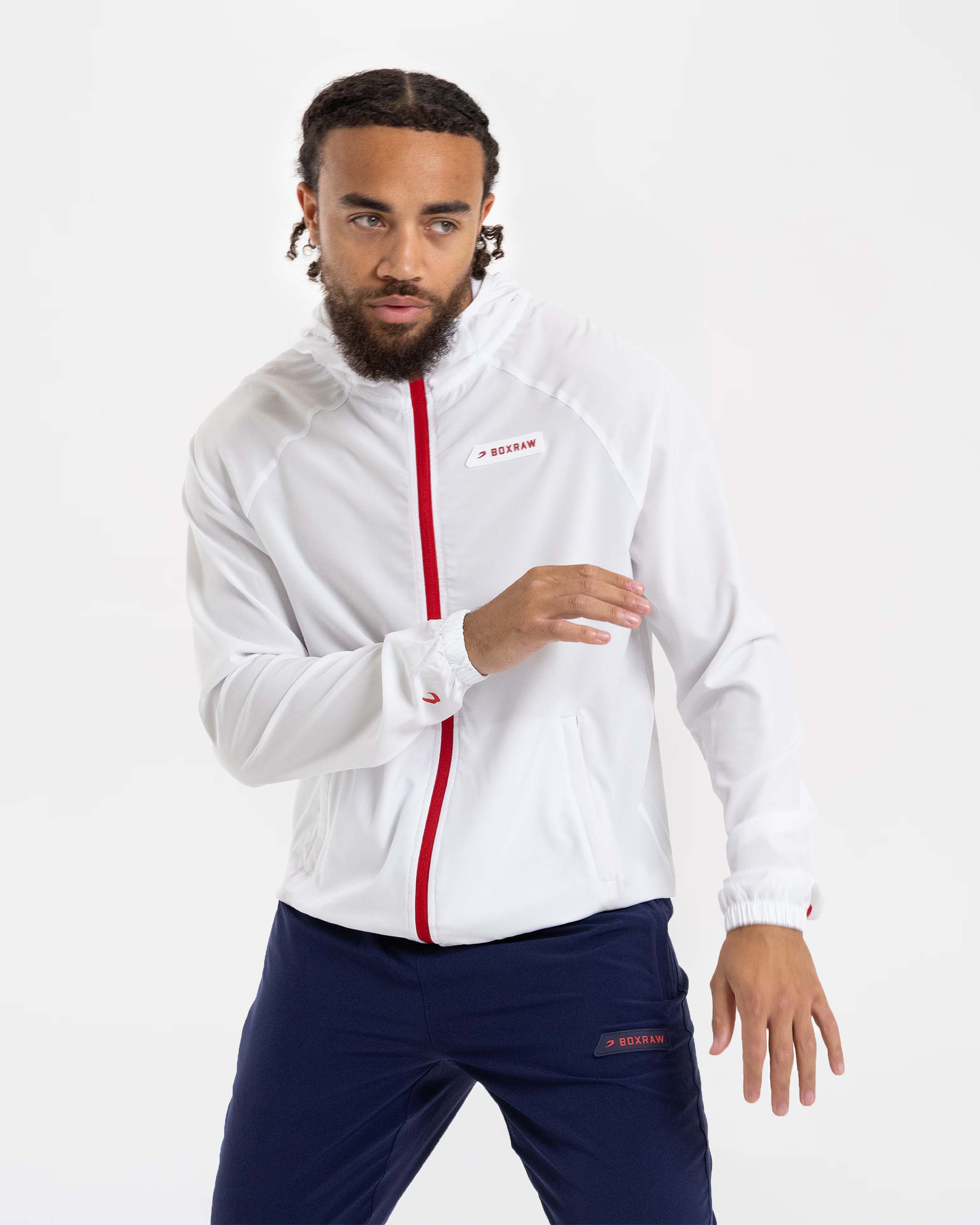 Robinson Training Jacket - White - Image 5