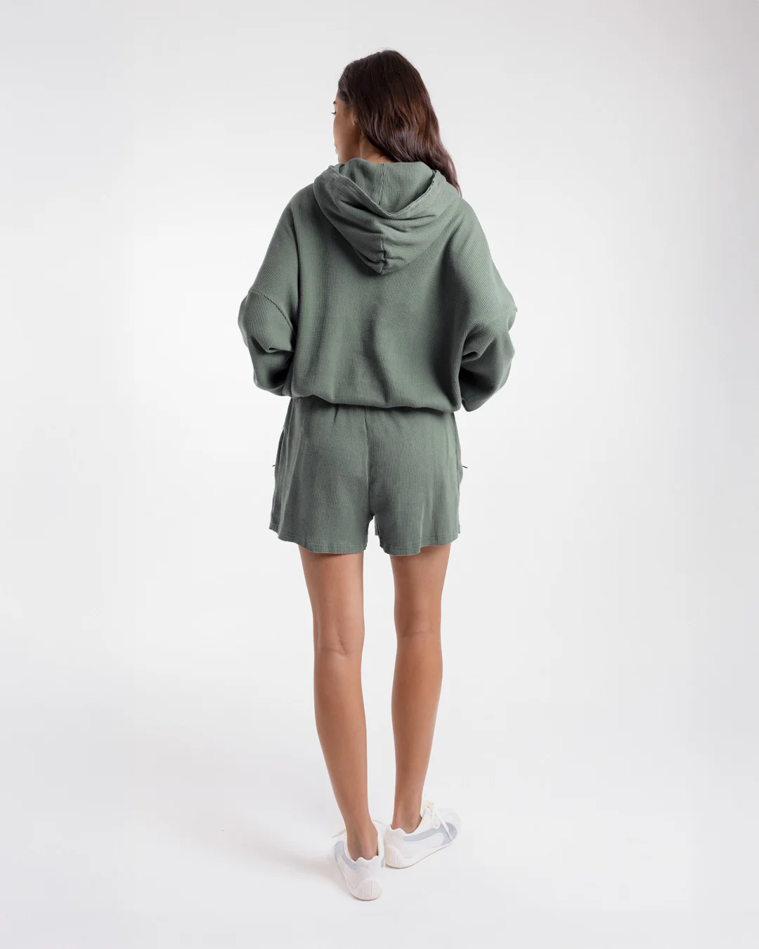 Shirley Waffle Shorts - Green - Image 11