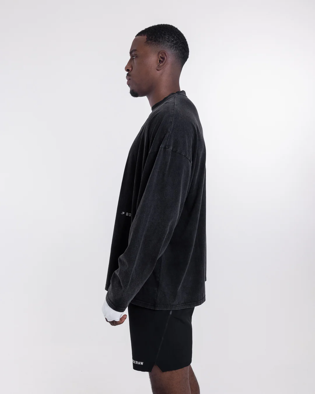 Sparring Club Long Sleeve T-Shirt - Washed Black - Image 6