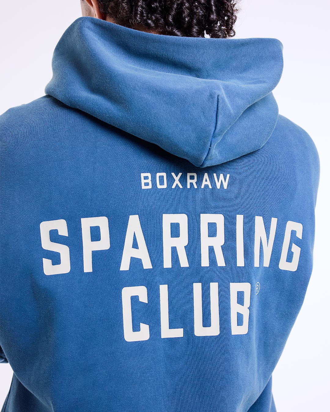Sparring Club Oversized Hoodie - Washed Baby Blue - Image 10