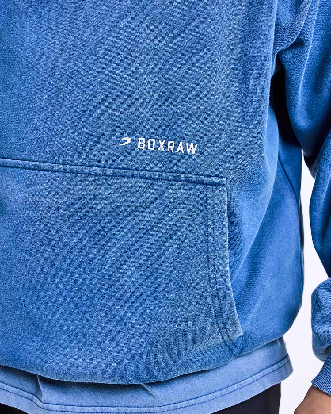 Sparring Club Oversized Hoodie - Washed Baby Blue - Image 9