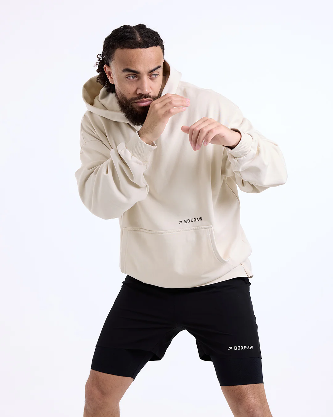 Sparring Club Oversized Hoodie - Washed Beige - Image 6