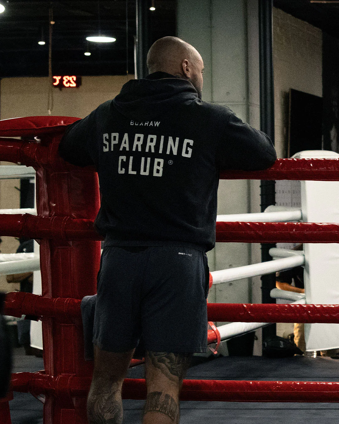 Sparring Club Oversized Hoodie - Washed Baby Blue - Image 3