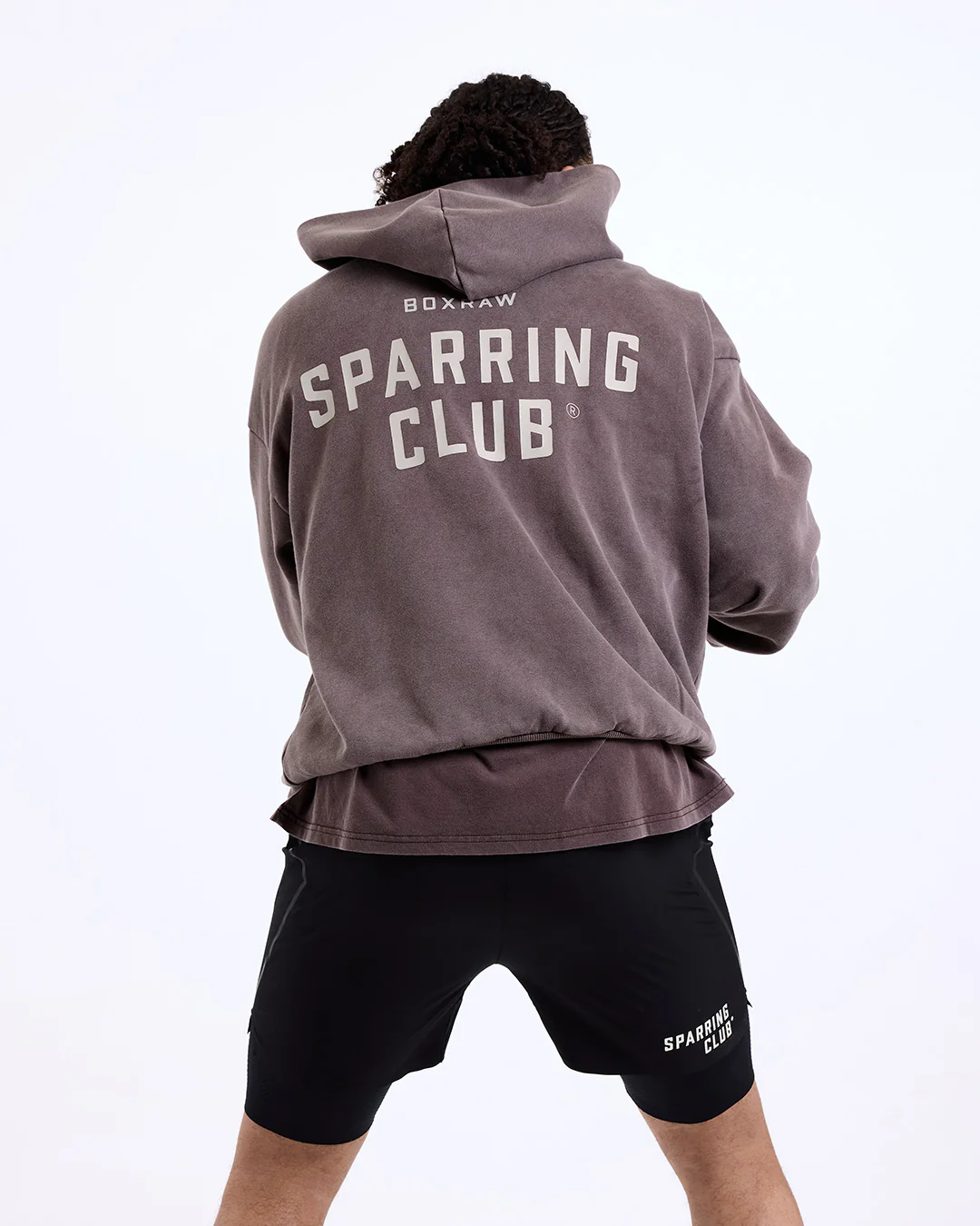 Sparring Club Oversized Hoodie - Washed Brown - Image 7