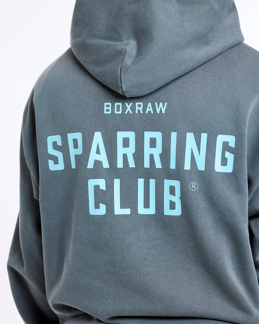 Sparring Club Oversized Hoodie - Washed Charcoal - Image 9