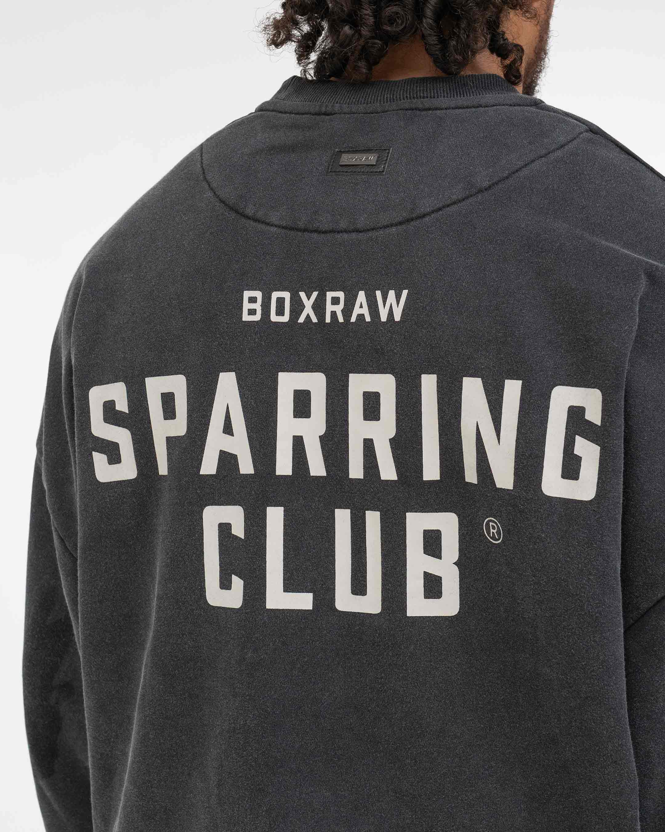 Sparring Club Oversized Sweatshirt - Washed Black - Image 7