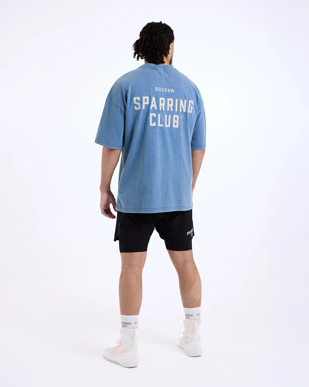 Sparring Club Oversized T-Shirt - Washed Baby Blue - Image 10