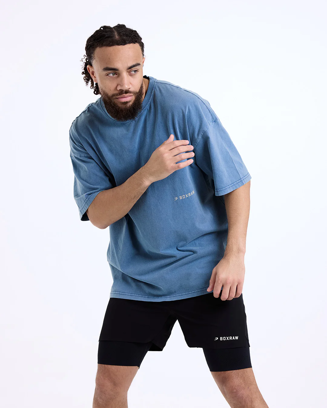 Sparring Club Oversized T-Shirt - Washed Baby Blue - Image 6