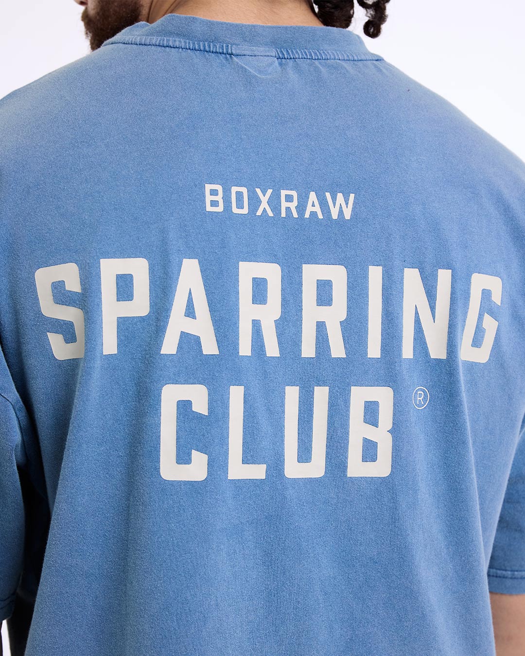 Sparring Club Oversized T-Shirt - Washed Baby Blue - Image 9