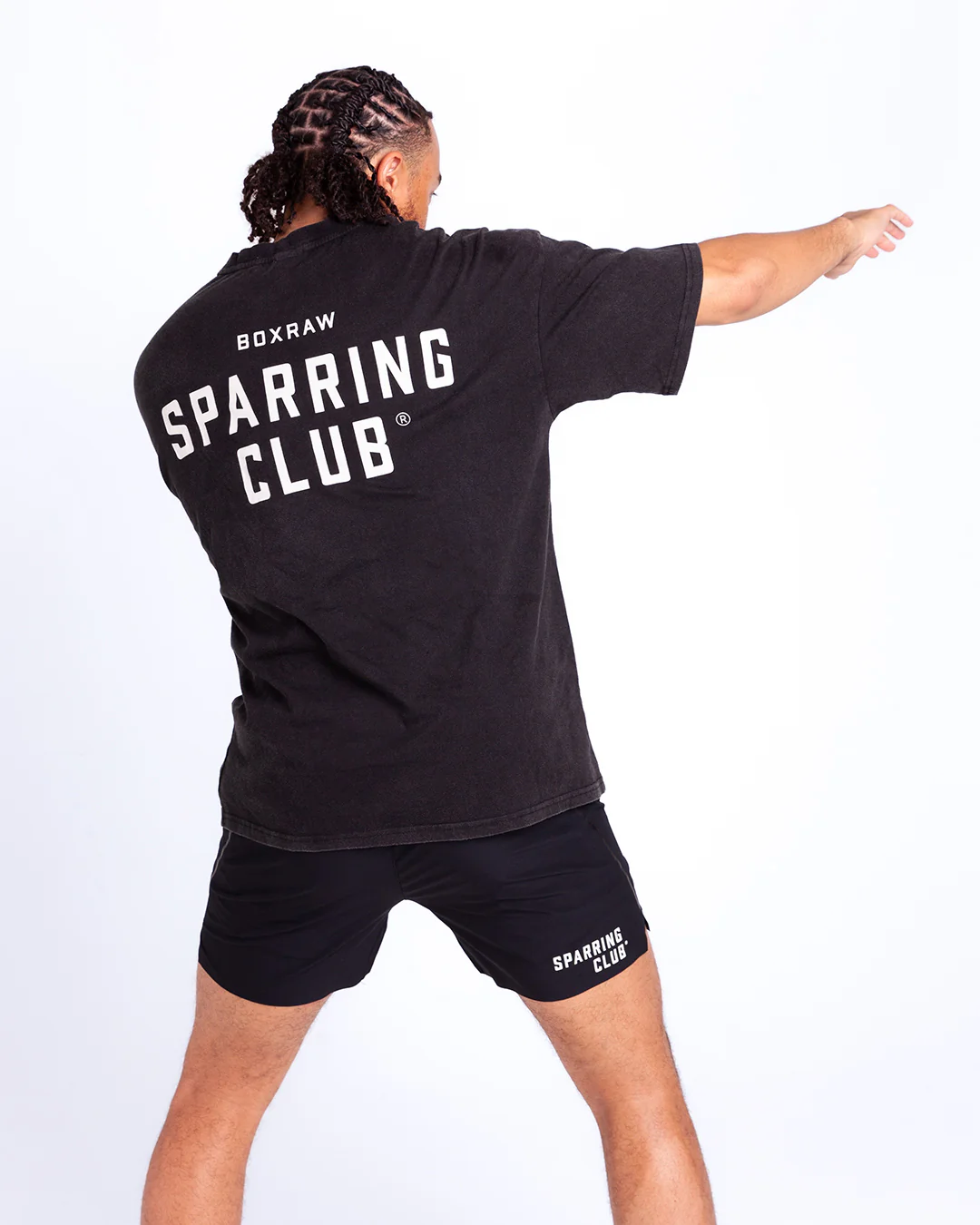 Sparring Club Oversized T-Shirt - Washed Black - Image 6