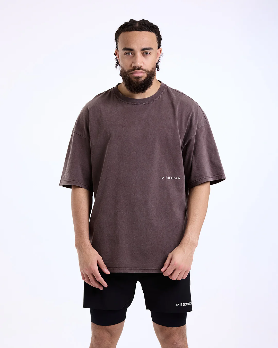 Sparring Club Oversized T-Shirt - Washed Brown - Image 4