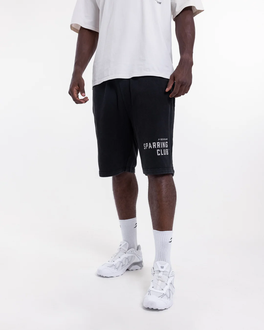 Sparring Club Sweat Shorts - Washed Black - Image 4