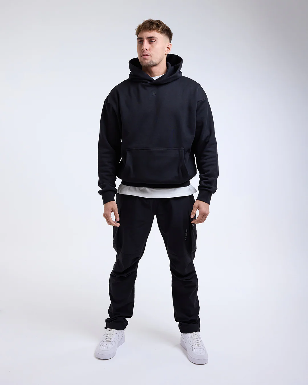 Strike Oversized Hoodie - Black - Image 2