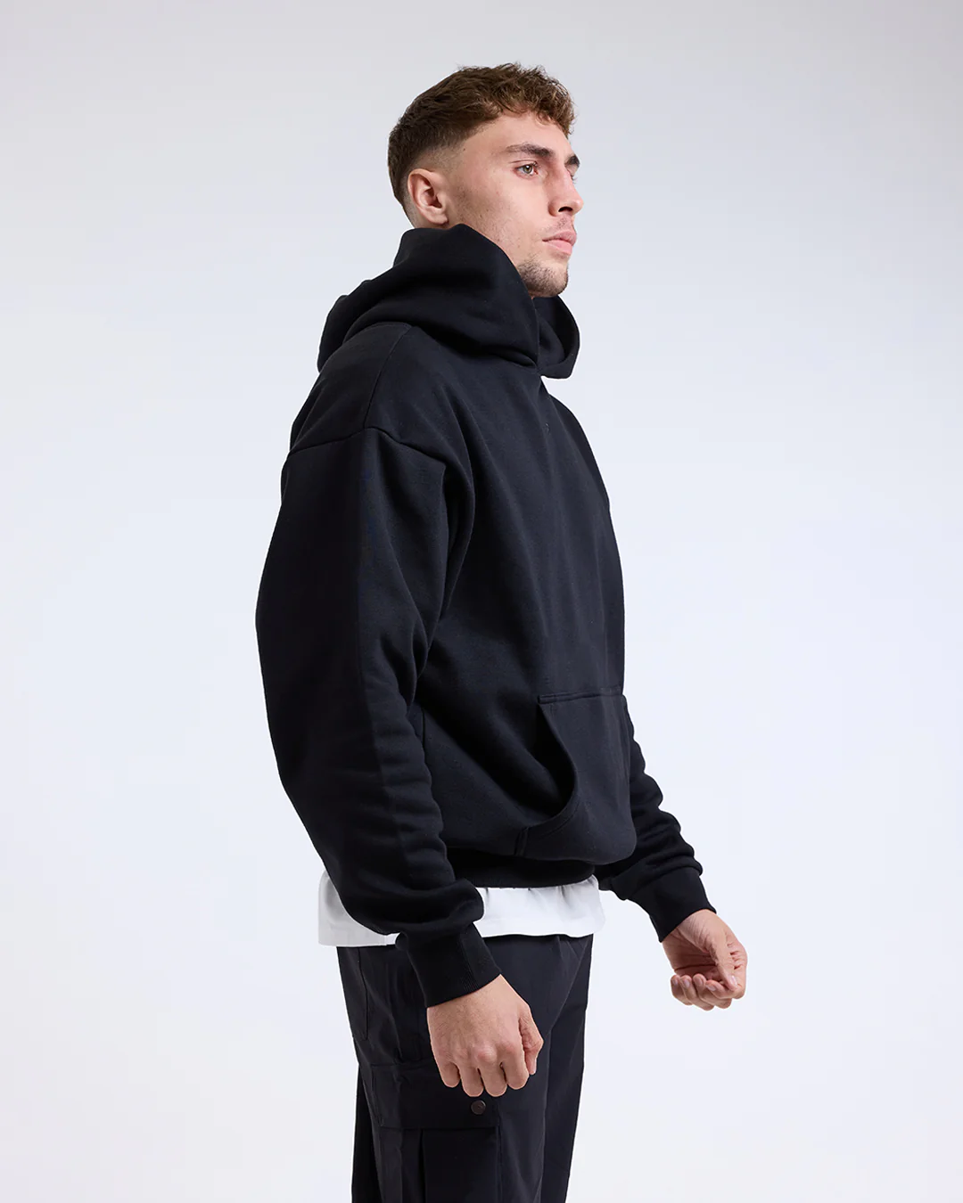 Strike Oversized Hoodie - Black - Image 4